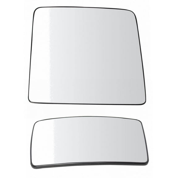 TRQ Exterior Tow Mirror Upper & Lower Glass Set RH for 08-12 Ford Super Duty MGA04153