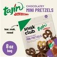 thumbnail image 2 of Snak Club MQH2&nbsp;Tajin Chocolatey Mini Pretzels, Chocolate Covered Pretzels with Chili and Lime Seasoning, Mild, No Artificial Colors, 8 oz Resealable Bag, 2 of 3