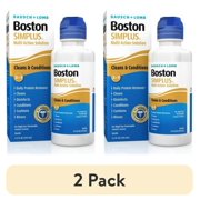 (2 pack) Contact Lens Solution by Boston Simplus, for Gas Permeable Contact Lenses, 3.5 Fl Oz