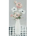 thumbnail image 2 of Swatland, Sally 9x14 Gold Ornate Wood Framed with Double Matting Museum Art Print Titled - Blushing Gingham I, 2 of 4