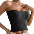 thumbnail image 1 of Yuyuzo Women Summer Tube Top Strapless Crop Tops Sleeveless Ribbed Knit Tank Tops, 1 of 7