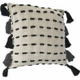 thumbnail image 2 of Set Of Two 20" X 20" Black Geometric Zippered 100% Cotton Throw Pillow, 2 of 5
