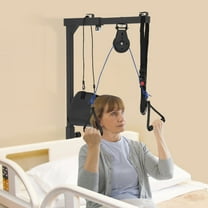 ChicHomey Multifunctional Standing Frame,9-Level Height Adjustable Rehabilitation Equipment,Stand Up Assist Bar,220LBS Capacity for Elderly, Mobility Impairment, Home Use