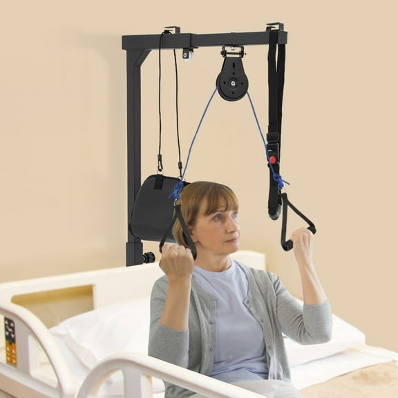 ChicHomey Multifunctional Standing Frame,9-Level Height Adjustable Rehabilitation Equipment,Stand Up Assist Bar,220LBS Capacity for Elderly, Mobility Impairment, Home Use