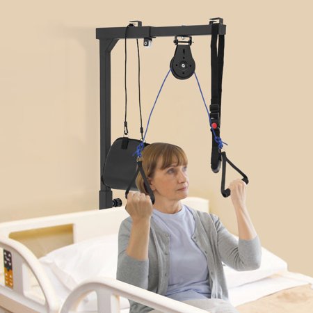 ChicHomey Multifunctional Standing Frame,9-Level Height Adjustable Rehabilitation Equipment,Stand Up Assist Bar,220LBS Capacity for Elderly, Mobility Impairment, Home Use
