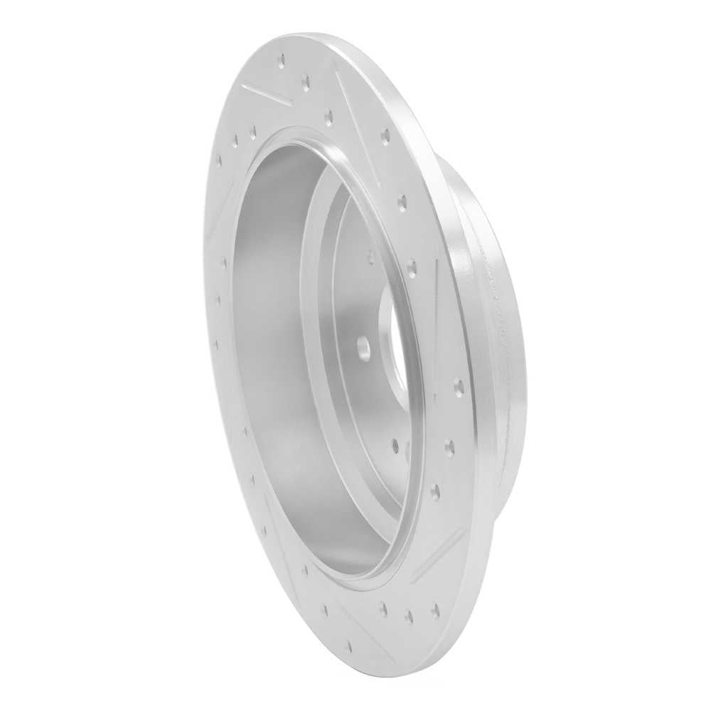 Dynamic Friction Company 631-59050L DFC Brake Rotor - Drilled And Slotted - Silver