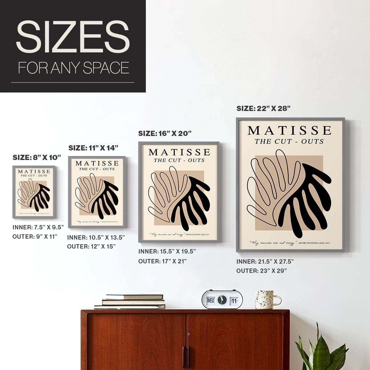 Matisse XCIX Framed Print - Solid Wood