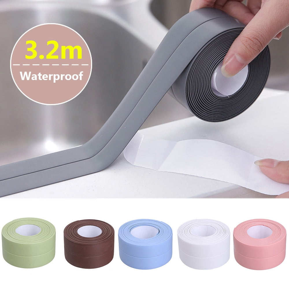 Waterproof Self-Adhesive Wall Sink Caulk Strip Sealing Tape for Home Bathroom UK 