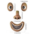 thumbnail image 3 of Tree Face Garden Decor, Resin Tree Hugger Face Ornament with Realistic Bark Texture, Funny Outdoor Yard Art for Tree Trunk Decor, Weatherproof Tree Face for Garden Patio Display, 3 of 8