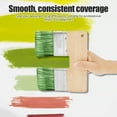 thumbnail image 6 of Double Paint Brush U Shaped Double Color Brush Reusable Double Head Painting Brush with Wood Handle Double Color Brush 7.68 Inch Wall Paint Double Brush for Painting, 6 of 11