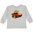thumbnail image 3 of Inktastic Race Car 4th Birthday Boys Long Sleeve Toddler T-Shirt, 3 of 5