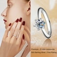 thumbnail image 3 of Engagement Rings,Six claw D color moissanite Womens Rings 925 silver plated 18k gold,Ring, 3 of 7