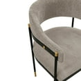 thumbnail image 5 of Manhattan Comfort Lia Dining Armchair with Metal Frame in Stone - Set of 2, 5 of 11