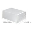 thumbnail image 2 of OULII Shoe Display Case White Pp Simple Design Stackable Storage for Students 1Pcs, 2 of 8