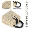 thumbnail image 4 of Womens Handwoven Straw Shoulder Bag Summer Beach Handles Handbag(Beige), 4 of 4