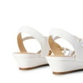 thumbnail image 4 of DREAM PAIRS Women's Strappy Wrapped Slip On Dressy Wedge Sandals Comfortable Low Heel Casual Summer Shoes, 4 of 5