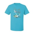 thumbnail image 2 of Hope is An Anchor For The Soul Hebrews 6:19 Inspirational/Christian Men's Graphic T-Shirt, Light Turquoise, 4XL, 2 of 3