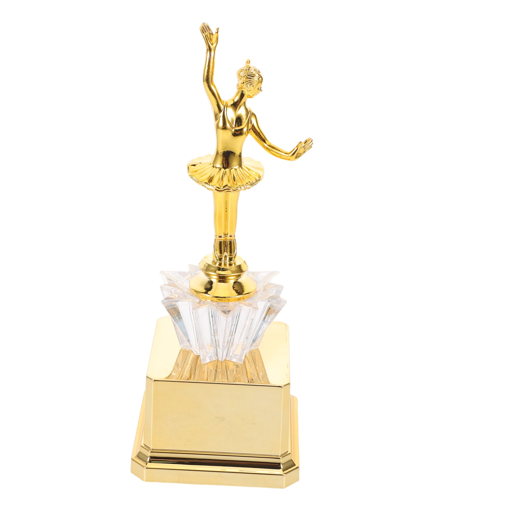 OUNONA Small Ballet Trophy Cup with Plastic Base for Dance Competition Awards, Recital Prizes and Display Trophies