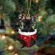 thumbnail image 1 of Uuiauoio Dog Christmas Tree Ornaments with Festive Hats for Holiday Decor, Durable Plastic Hanging Decorations for Home and Car, 1 of 2