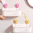 thumbnail image 4 of Estante de baño para colgar en la pared, organizador de artículos de tocador, sin necesidad de perforar, de metal inoxidable, para espacios pequeños, con aberturas, decoración moderna para, 4 of 9