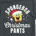 thumbnail image 3 of SpongeBob SquarePants - Christmas Pants - Men's Short Sleeve Graphic T-Shirt, 3 of 6