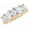 Yellow Gold, variant on Houston Diamond District 1 Carat Gold 5 Stone Ring Natural Diamond Wedding Band Luxury Collection (D-E Color VS1-VS2 Clarity) 14K Yellow Gold Emerald Shape Size-9