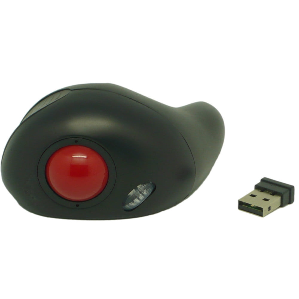 AuroraX Wireless Mouse for Laptop Computer Gaming Mouse Black Precision Control USB Plug and Play Ergonomic Trackball Computer Mice
