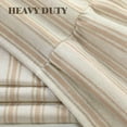 thumbnail image 6 of JJCOITR Farmhouse Shower Curtain with Ruffle Hem Linen Shower Curtains for Bathroom Country Vintage Rustic Natural Fabric, Cream-Beige Stripe 72" W x 72" L, 6 of 6