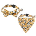 thumbnail image 1 of Paquete de 2 collares separables con diseño de gato, pajarita, collar de color floral con margaritas, 1 of 5