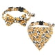 thumbnail image 1 of Paquete de 2 collares separables con diseño de gato, pajarita, collar de color floral con margaritas, 1 of 5