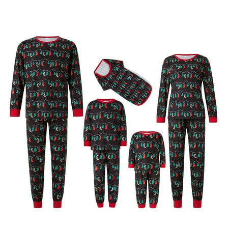 

Christmas Family Matching Pajamas PJs Set Dad Mum Kids Baby Xmas Sleepwear