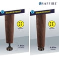 thumbnail image 4 of Niveladores ajustables para muebles Saffire, color marrón oscuro (paquete de 4), 4 of 8