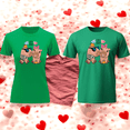 thumbnail image 3 of Playera Duo De Pareja De Capybara Fashion 14 De Febrero San Valentin Color Verde Talla Chica Marca Emil SaEs, 3 of 4