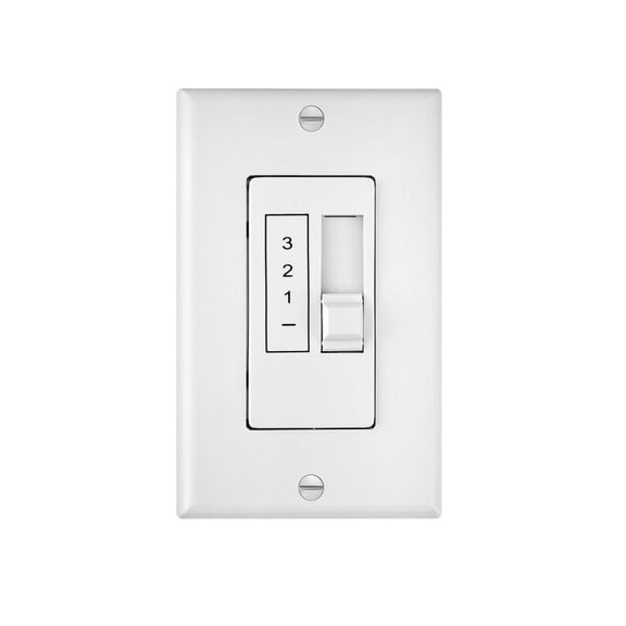 980012FWH Hinkley Lighting Accessory - 5.25 Inch 3 Speed 5 Amp Wall Control