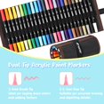 thumbnail image 2 of Marcadores de pintura acrílica Pagather, 24 colores, doble punta, 2 of 7
