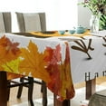 thumbnail image 3 of SKYSONIC Thanksgiving Turkey Tablecloth Waterproof Washable Polyester Square Table Cover Durable Tablecloth for Kitchen Dining Table Party Decor (60 X 108 Inch), 3 of 7