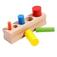 thumbnail image 1 of Juguetes sensoriales de madera con forma de cilindro, bloques cilíndricos, juego educativo de madera para el desarrollo temprano de los niños., 1 of 8