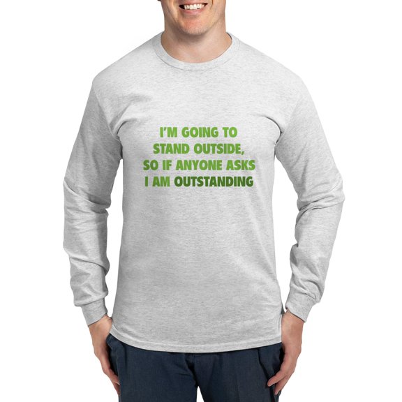 CafePress - I Am Outstanding Long Sleeve Dark T Shirt - Unisex Cotton Long Sleeve T-Shirt