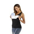 thumbnail image 4 of Camiseta de seguridad con bolsillo de canguro para portabebés, ropa de embarazo para madre, padre, mangas cortas, camisetas de algodón de nailon para alimentación, 4 of 4