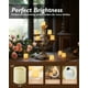 thumbnail image 4 of Homemory Paquete de 24 velas votivas parpadeantes sin llama, velas falsas eléctricas de más de 200 horas, candelita LED con pilas para bodas, exteriores, mesa, festivales (blanco cálido, batería inclu, 4 of 4