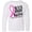 AA-White, variant on Inktastic Never Stop Fighting Breast Cancer Awareness Long Sleeve Youth T-Shirt
