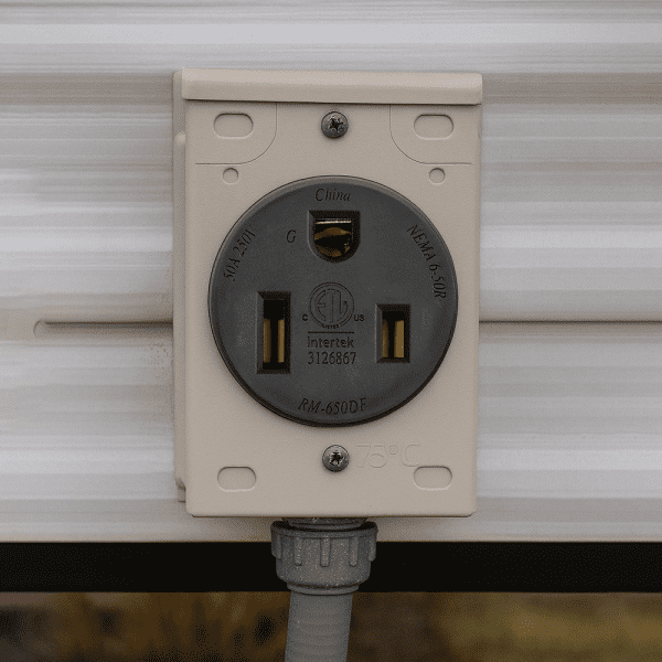 Superior Electric YGP034F 30A 250V NEMA 6-50R Flush Mount Power Outlet Receptacle (Welding Machine)