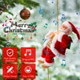thumbnail image 2 of Liwarace Christmas Decor Electric Climbing Ladder Singing Santa Claus Christmas Tree party Decoration, 2 of 13