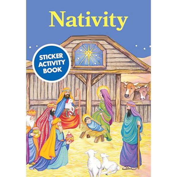 Pre-Owned Nativity Sticker Activity Book (Paperback) 048641745X 9780486417455