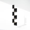 thumbnail image 4 of Estante de esquina flotante Furinno de 5 niveles, roble francés/negro, 4 of 6