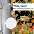 thumbnail image 4 of Thanksgiving Fall Harvest Shower Curtain Set, 72" x 72" Waterproof Polyester Bathroom Curtain with 12 Hooks, Rustic Farmhouse Sweet Home Vintage Home Decor for Restroom, 4 of 7