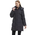 thumbnail image 2 of Wantdo Women's Winter Coat Warm Mid-Length Winter Jacket Quilted Bubble Parka Jacket Dark Grey XL, 2 of 10