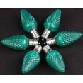 thumbnail image 4 of Novelty Lights 25 Pack C7 LED Twinkle Outdoor Christmas Replacement Bulbs, Warm White, C7/E12 Base Green, 4 of 5