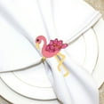 thumbnail image 4 of unbranded 4Ud Decorativos Para Servilletas En Forma De Flamenco De Aleación Rosa Para Bodas, 4 of 8