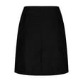 thumbnail image 4 of pbnbp Skorts Skirts for Women Knee Length Plus Size High Waisted Corduory Button Front with Pockets Midi Wrap Skirt, 4 of 4